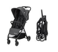Bebeconfort Azur, Poussette Canne Compacte, 0-3 ans (15 kg), Poussette Bébé Légère, Pliage Automatique à Une Main, Inclinaison Jusqu'en Position Allongée, Panier Spacieux, Mineral Graphite