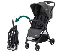 Bebeconfort Azur, poussette canne compacte, 0-3 ans (15 kg), pliage automatique à une main, panier spacieux, Mineral Graphite