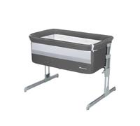 Bebeconfort Calidoo, Lit Cododo Bébé et Berceau Bébé 2-en-1, 0-6 Mois (0-9 kg), Berceau Cododo Inclinable, 5 Hauteurs, Grand Matelas Rembourré, Côtés en Filet, Côté Pliable Facilement, Tinted Gray