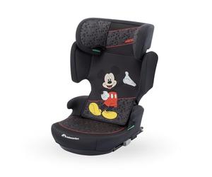 Bebeconfort Disney RoadFix i-Size, Siège Auto Rehausseur à Dossier, 3,5-12 ans (100-150cm), Siège Auto Mickey Mouse, Pliable, Léger (4,4 kg), 14 Positions d'Appui-tête, Rembourré, Authentic Mickey