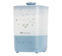 Bebeconfort Humidificateur D'air Bébé Cool-Mist, Veilleuse Bébé 7 Couleurs, Technologie Ultrasonique (Jusqu'à 48h), Réservoir Easy-Fill 2,1 l, Arrêt Automatique, Brosse de Nettoyage Incluse, Bleu
