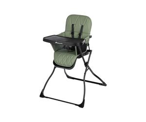 Bebeconfort Lily Chaise Haute Bébé, 9-15 kg, Mineral Green | Pliage Ultra Compact, 6 Mois - 3 Ans, Légère (4 kg), Facile à Nettoyer, Confort Rembourré, Pliage d'une Main