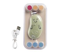 Bebeconfort Lime à Ongle Electrique Bebe, Dès la Naissance, Pour Bébé et Tout-petit, 7 Limes à Ongles Avec Différentes Textures, Recharge USB-C, 3 Vitesses, LED Intégrée, Étui De Rangement, Vert