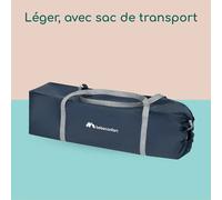 Bebeconfort Soft Dreams Lit Bébé, Lit Parapluie, De La Naissance À 3 Ans (jusqu'à 15kg), Navy Blue + Sac De Transport Bleu TU