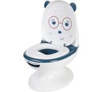 Bebeconfort Pot Bébé Toilette, Siège d'Apprentissage de la Propreté, 1-3 ans, 0-20 kg, Pare-Éclaboussures, Vrai Son de Chasse d'Eau, Cuvette Amovible, Facile à Nettoyer, Ours Bleu