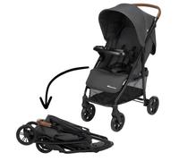 Bebeconfort Misty, Poussette Compacte, Confortable, Grand Panier, Dès La Naissance Jusqu'à 4 Ans,0 À 22 Kg, Mineral Graphite Multicolore