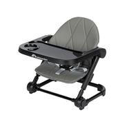 Bebeconfort Moly, Rehausseur Chaise Bébé, 6 mois-3 ans, 9-15kg, Chaise Haute Portable Légère, Pliage Compact, 3 Hauteurs, Rehausseur Enfant, Chaise Repas Bébé avec 3 Positions de Plateau, Tinted Grey