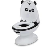 Bebeconfort Pot Bébé Toilette, Siège d'Apprentissage de la Propreté, 1-4 ans, 0-20 kg, Pare-Éclaboussures, Vrai Son de Chasse d'Eau, Cuvette Amovible, Facile à Nettoyer, Panda