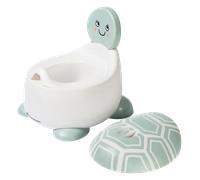 Bebeconfort Pot Bébé Toilette Confort, 12-36 Mois (max. 20 kg), Jolis Motifs D'animaux, Ergonomique & Compact, Facile à Nettoyer, Pare-éclaboussures Hygiénique, Toilette Enfant Antidérapante, Tortue