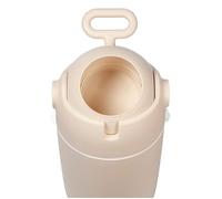 Bebeconfort Poubelle à couches anti-odeur taille M, Couvercle anti-odeur, Compatible avec tout sac poubelle, Peut contenir jusqu'à 20 couches, Utilisation à une main, Facile à nettoyer, Sand