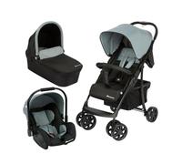 Bebeconfort Roadeo 3 en 1, Poussette 3 en 1 avec nacelle et cosi, De la naissance à 4 ans, 0-22 kg, Shadow Block (gris)