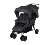 Bebeconfort Poussette Double Teamy, Pour Enfants D'âges Rapprochés, 4 Roues, Mineral Graphite Gris TU
