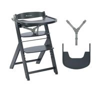 Bebeconfort Timba 2 Chaise Haute Bébé Évolutive Bois, 6+ Mois, Jusqu'à 110 kg, Chaise Haute Enfant Ergonomique, A'Adapte À La Plupart Des Tables, Plateau Amovible, Warm Grey