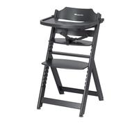 Bebeconfort Timba Chaise Haute Bébé, 6 Mois-99 Ans, Jusqu'à 110 kg, Chaise Haute Evolutive, Plateau Amovible, Assise/Repose-pieds Réglables, Harnais 3 points, Compatible avec Timba Baby, Graphite