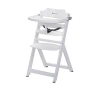 BEBECONFORT Timba Chaise haute bébé, Chaise bois, De 6 mois à 10 ans (30kg), Blanc