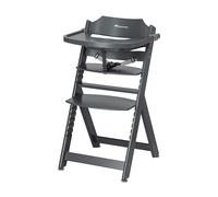 Bebeconfort Timba Chaise Haute Bébé, 6 Mois-99 Ans, Jusqu'à 110 kg, Chaise Haute Evolutive, Plateau Amovible, Assise/Repose-pieds Réglables, Harnais 3 points, Compatible avec Timba Baby, Warm Grey