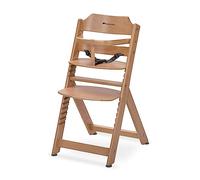 Bebeconfort Timba Chaise Haute Bébé Evolutive, 6 Mois - 99 Ans, Jusqu'à 110 kg, Chaise Haute Bébé, Assise et Repose-pieds Réglables, Harnais 3 Points Amovible, Compatible avec Timba Baby, Bois Naturel