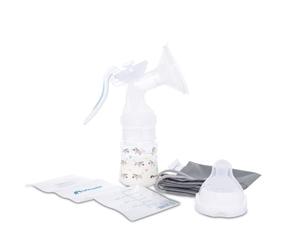 Bebeconfort Tire-lait manuel discret et confortable + Biberon Emotion Physio 150ml avec tétine, sachets de conservation de lait et sac de transport