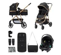 Bebeconfort Zaria Trio, Poussette Trio avec Accessoires, 0-22 kg, Noir/Or
