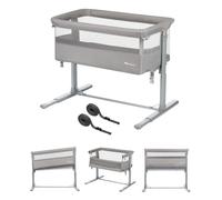Bebeconfort Zina Berceau Bebe & Cododo, 0-6 Mois (0-9 kg), Berceau Pliable, 5 Positions de Hauteur Réglables, Matelas Inclinable, Facile à installer, Mineral Grey