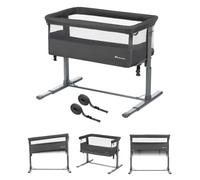 BEBECONFORT Zina Berceau Pliable Bebe & Cododo, 0-6 m (0-9 kg), 5 Positions, Matelas Inclinable, Mineral Graphite