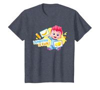 Bebefinn Learning, C'est Amusant ! Finn Kids T-Shirt, Enfant, Bleu Chiné, 2 Ans