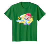 Bebefinn Learning, C'est Amusant ! Finn Kids T-Shirt, Enfant, Vert Kelly, 2 Ans