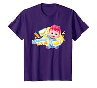 Bebefinn Learning, C'est Amusant ! Finn Kids T-Shirt, Enfant, Violet, 10 Ans