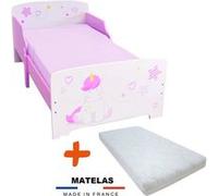 Lit en bois Licorne + Matelas