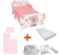 BEBEGAVROCHE Pack complet Premium Lit enfant Koala Lit+Matelas & Parure+Couette+Oreiller Multicolors G