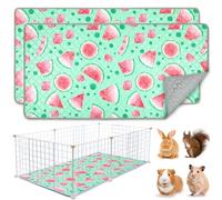 BeBeJoJo Lot De 2 Tapis Lavables Et Réutilisables pour Cage De Cochon D’Inde, Doublures Absorbantes pour Pipi, Tapis pour Petits Animaux, Lapins Et Hamsters