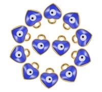 BEBEMOKO 100 pièces Pendentifs Alliage Cœur Doré DIY Accessoires Bijoux Durables pour Créations Personnalisées