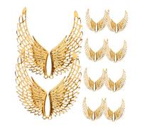 BEBEMOKO 10paires Charms Ange Doré Petits Pendentifs Pour Création De Bijoux Diy Bracelets Colliers Boucles Oreilles Et Accessoires
