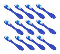 BEBEMOKO 12pièces Brosse à Dents De Voyage Compacte Avec Poils Souples Conçue Pour Prisons Établissements De Santé Manches Courts Pour Sécurité Optimale