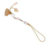 BEBEMOKO 1pièce Porte-clé Jade Et Agate Accessoire Élégant Pour Téléphone Portable Et Clé De Voiture Chaîne Décorative Vintage Pratique Et Chic Pour Usage Quotidien Jaune
