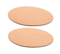 BEBEMOKO 2 pièces Tapis de Jardinier Liège sous-Pot Rond Réutilisable Plateau Étanche Anti-dérapant pour Plantes et Pots de Fleurs Protection Surface Meubles