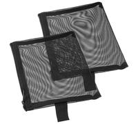 BEBEMOKO 2 pièces Trousse de Maquillage Maille Nylon Sac de Voyage Transparent Petit pour Cosmétiques et Articles de Toilette Organiseur Léger et Portable pour Femmes et Hommes