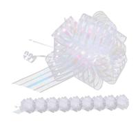 BEBEMOKO 20 Pièces Décoration Décor D'arc Grand Arc De Noël Tirer Le Ruban Présent Arcs Préfabriqués Faire La Fête Décoration D'arcs De Noël Petits Paniers Pour Satin Fil De Neige