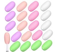 BEBEMOKO 20pièces Protège-Dents pour Brosse à Dents Capuchons De Voyage Souple Couvertures Antipoussière De Diverses Couleurs pour Identifier Facilement Votre Brosse