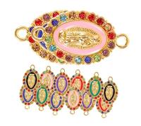 BEBEMOKO 24 pièces Bijoux Pendentifs Alliage Charmes Sainte Vierge Doubles Faces pour Création de Colliers et Bracelets Accessoires Artisanaux Élégants pour Femmes