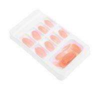 BEBEMOKO 24 pièces Faux Ongles Pleine Couverture avec Patchs Collants Réutilisables Abs pour Femmes Faciles à Poser et Durables pour Soirées et Événements