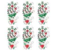 BEBEMOKO 24 pièces Pendentifs Sapin Noël Alliage pour Bijoux DIY Collier Bracelet Boucles Oreilles Décorations Hiver Charms Créatifs