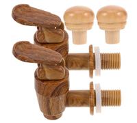 BEBEMOKO 2ensembles Robinet De Remplacement Pour Fût à Vin De Accessoires Avec Bouchons Hermétiques Compatible Avec Barriques De Vin Et Spiritueux