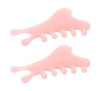 BEBEMOKO 2pièces Peigne De Massage Pour Chevelu Brosse Gua Sha Antipelliculaire Masseur Manuel Pour Cheveux Portable Pour Tête Cou Yeux Corps Hommes Femmes