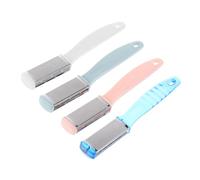 BEBEMOKO 4 pièces Lot de Râpes à Pied Double Face Inox pour Pédicure Outil Professionnel Anti-callosités Exfoliant pour Durillons et Peau Morte Couleur Aléatoire Couleur Aléatoire