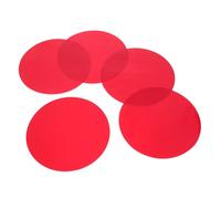 BEBEMOKO 5 Pièces Film de Correction Lumineuse Autocollant pour Plafonnier Film Diffuseur Transparent Couleur Chaude pour Lampes LED et Spots pour Ambiance Intérieure Facile à Installer