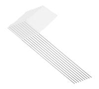 BEBEMOKO 50 Drapeaux de Marquage Rouges pour Jardin avec Poteaux en Bois et Fil D'acier, Identification Facile des Emplacements pour Système D'irrigation et Arroseurs, pour Jardin