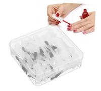 BEBEMOKO 50 pièces Brosse Vernis Ongles Jetable Applicateur Gel Small Bottle Nail Art Pratique Ergonomique pour DIY et Professionnels