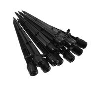 BEBEMOKO 50pièces Arroseur Goutte à Goutte Système Arrosage Hors Sol Piquets Irrigation pour Gazon Têtes Arrosage Réglables pour Jardin Et