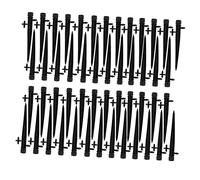 BEBEMOKO 50pièces Goutteur Eau Réglable sur Piquet Noir Arroseur Irrigation Émetteur pour Fleurs Plantes Et Pelouses Compatible avec Tubes